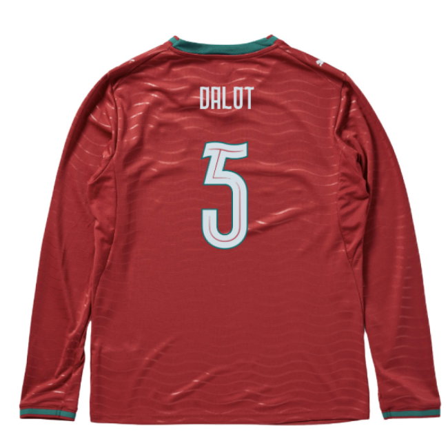 2026-2027 Portugal Long Sleeve Home Shirt (Dalot 5)-SoccerKits Hub | Buy Soccer Jerseys Online